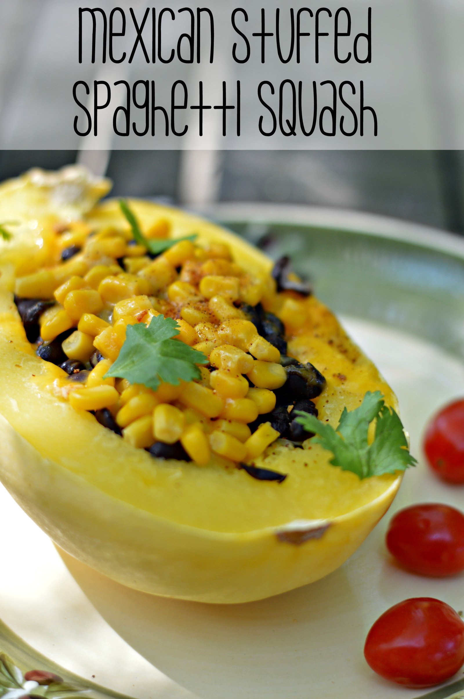 Mexican Stuffed Spaghetti Squash recipe // Life with Rosie
