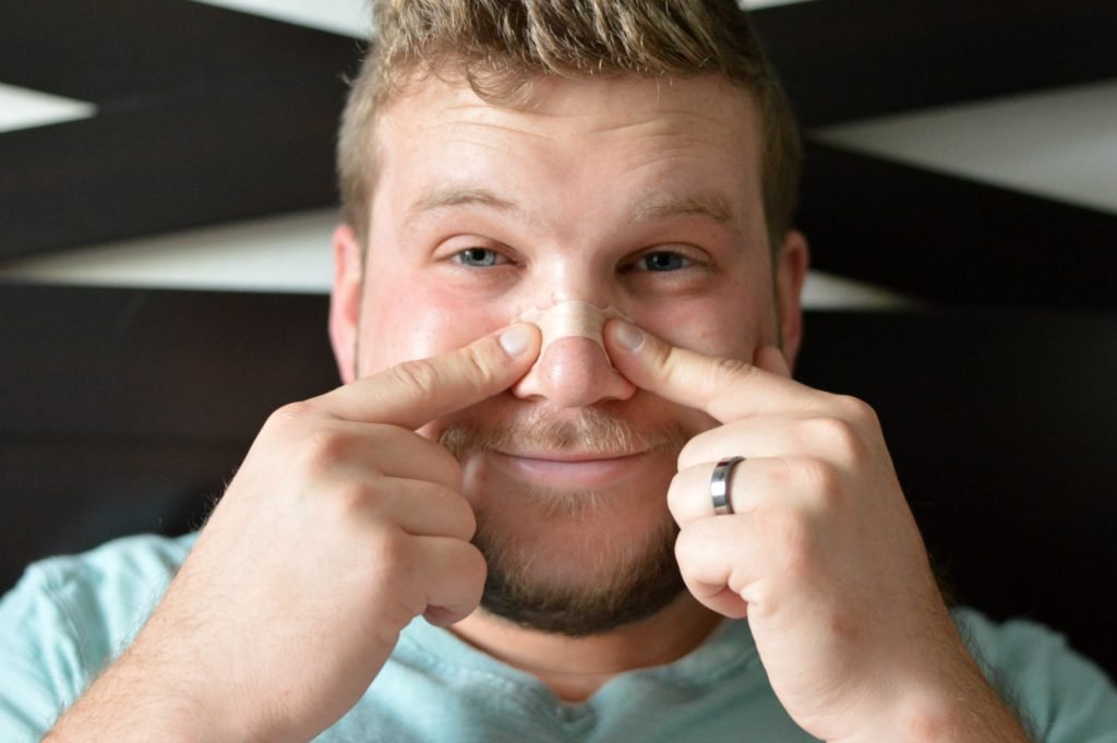 How to Apply Breathe Right Nasal Strips // Hey There, Chelsie