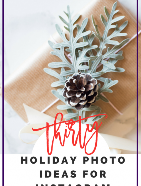 Looking to step up your Instagram this holiday season? Here's a fun Instagram challenge AND 30 holiday photo ideas for Instagram! Spread some holiday cheer and grow your instagram with these holiday photo ideas! // Hey There, Chelsie