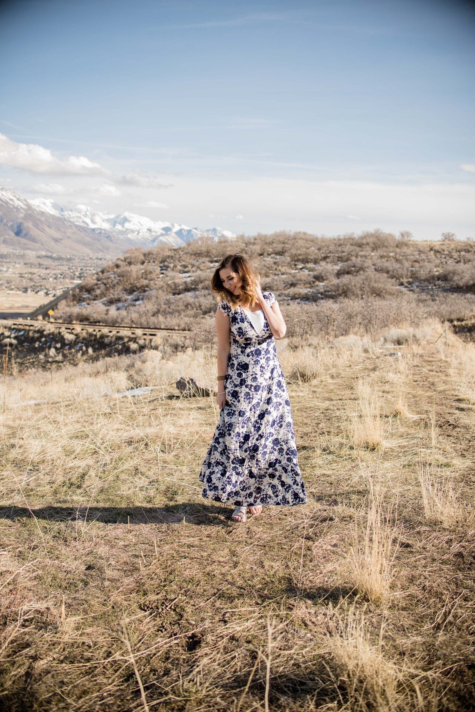 Floral Maxi Dress from Filly Flair - perfect transitional dress to wear from winter to spring. // Hey There, Chelsie