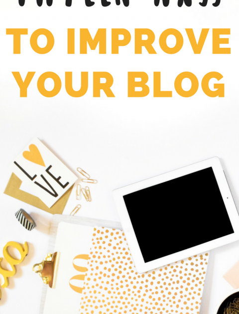 Looking to Improve your Blog but don't know where to start? Here are 15 easy ways to improve your blog and better your online presence. Most of these suggestions are free ways to make your blog better! // Hey There, Chelsie