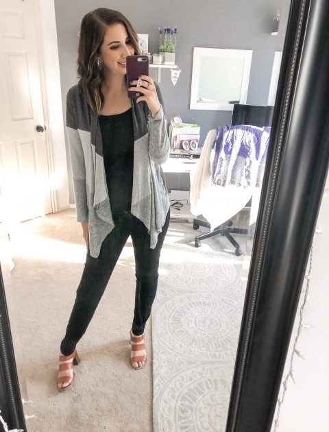 Alyvia Color Blog Cardigan - Fall Stitch Fix 2018 Review and Try-on // Hey There, Chelsie