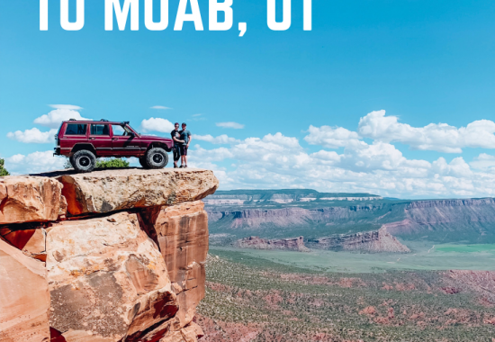 Weekend Jeep Guide to Moab, UT. Trail guides to Poison Spider Mesa and Top of the World, along with where to camp in Moab and what Jeep modifications to have in your Jeep xj for Moab // Hey There, Chelsie