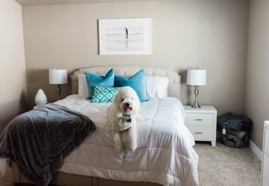 Relaxing Master Bedroom on a Budget - featuring Utah Furniture Deals // Hey There, Chelsie