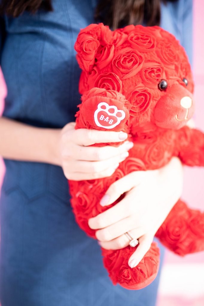 Build-A-Bear exclusive Rose Bear: the perfect gift for Galentine's Day! #ad #GalPalGift #CelBEARate #buildabear